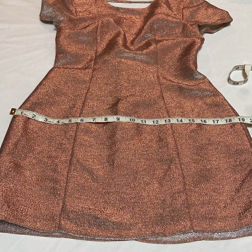 Express Rose Gold Metallic Shimmer Open Back - Picture 7 of 13